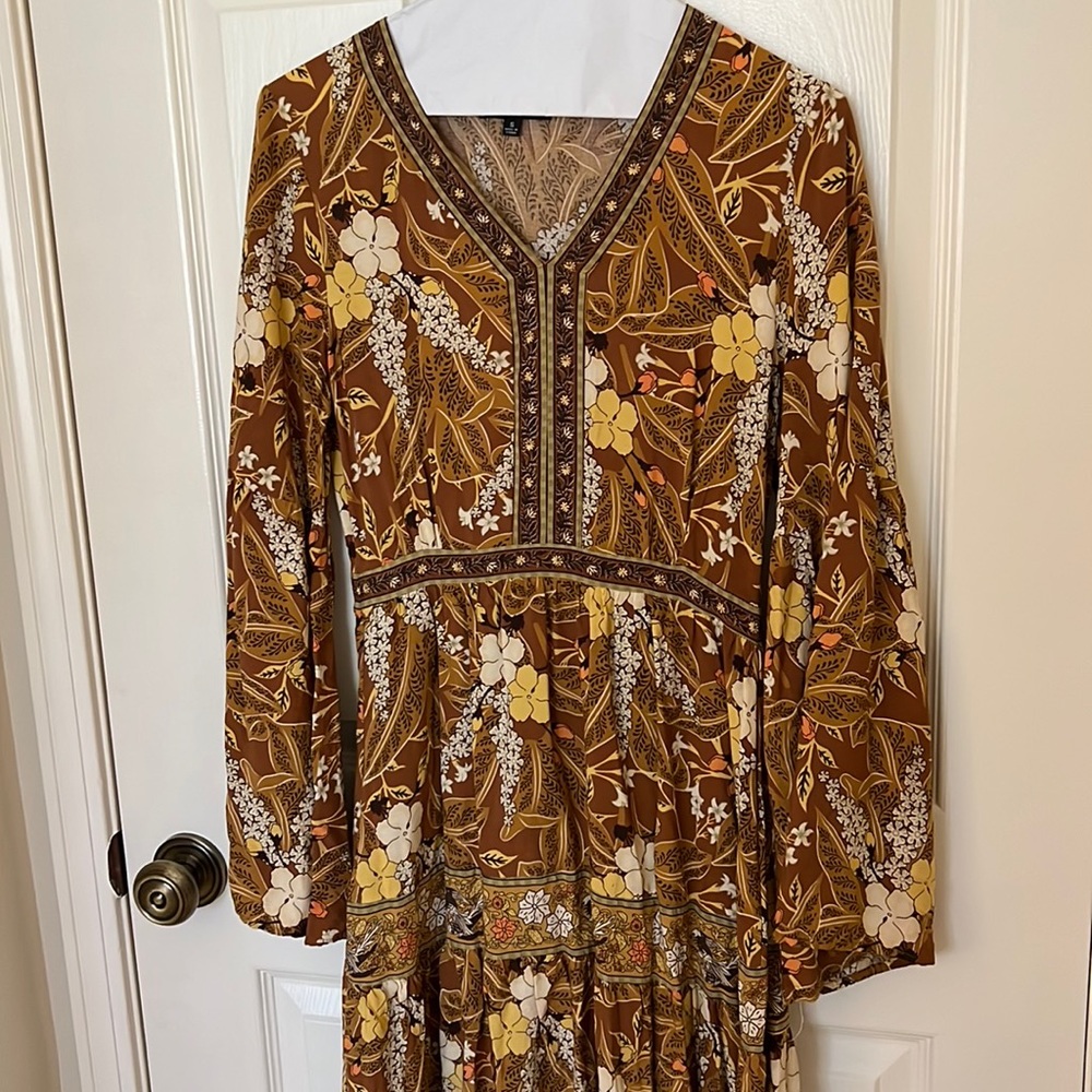 Tropical Print Dress